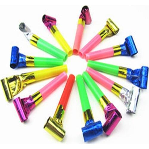 Hot Sale 1pc/12Pcs Noise Maker Blowout Jazzy Whistle Blow Out Wedding Party Supplies Kids Toy Happy High Quality