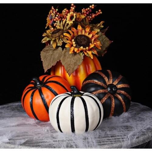 Simulation Halloween Pumpkin Foam Pumpkin Colorful Pumpkin Fake Vegetable Fruit Christmas Halloween Gift Decoration QW173