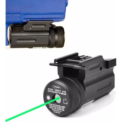 Green Dot Laser Sight Collimator with QD 20mm Rail Mount Suit Glock 17 19 22 for Pistol and Airsoft Rifle Hunting