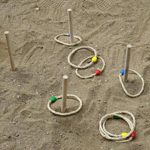 Indoor Outdoor Rope Loop Games Parent-child Interactive Leisure Sports Toys Portable Travel Beach Field Game Set