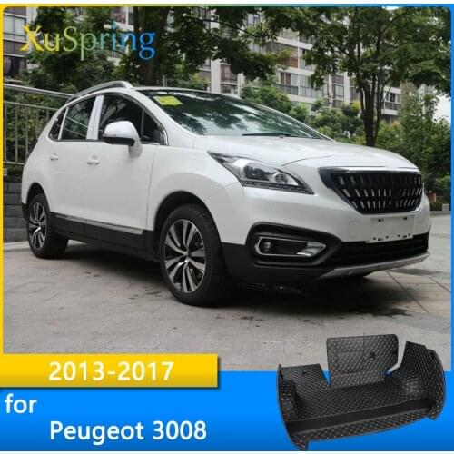 Car Trunk Mat Cargo Liner For Peugeot 3008 2013 2014 2015 2016 2017 Rear Tail Durable Boot Cover Protective Styling