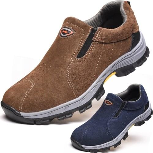 Mountaineering Hiking Shoes good breathability labor insurance shoes safety men shoes anti smashing Sneakers