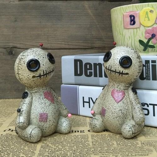 Cartoon Resin Voodoo Doll Home Decoration Voodoo Doll Cone Decorative Aromatherapy Burner