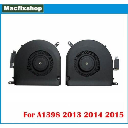 Original Laptop Left + Light A1398 CPU Cooling Fan For MacBook Pro Retina 15" A1398 Fan 2012 2013 2014 2015 Replacement