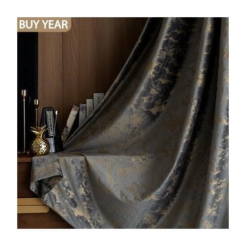 Light Luxury Curtains for Living Room Bedroom Bronzing Texture Velvet Curtains Thickened Solid Color Chenille Fabric Curtains