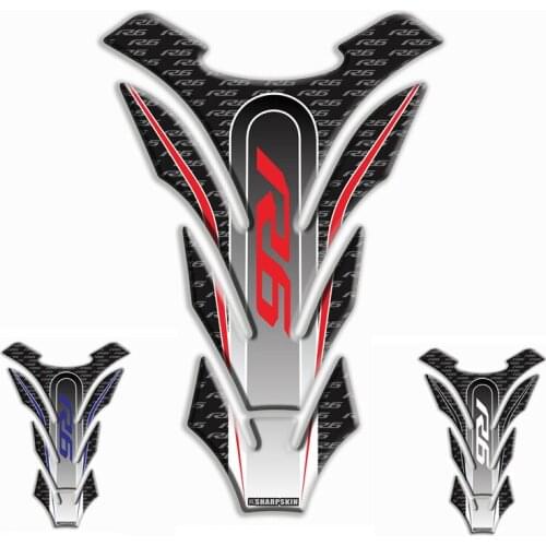 High Quality For YAMAHA R6 YZF-R6 Yzf-r6 3D Motorcycle Reflective Tank Sticker Decal Emblem Tank Pad Cap Protection Pad Stickers