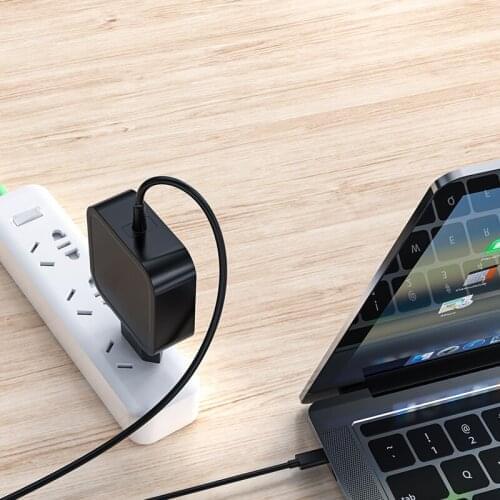 65W PD USB-C Charger For MacBook Pro/iPhone/iPad Pro/Samsung/Huawei/Google Pixel/ One Plus Phone