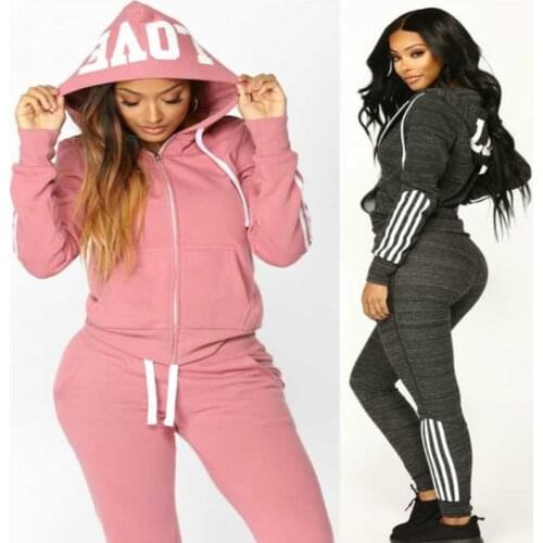 Women Clothes Two Piece Sets 2 piece woman set womens sweat suits Plus Size Jogging Sport Suit Soft Long Sleeve Tracksuit Sports