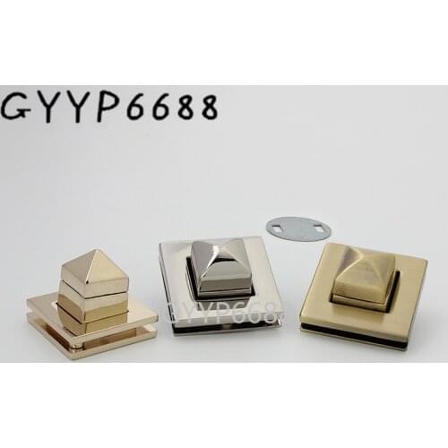 1-5 sets 5 colors 26mm*26mm 31*31mm popular square shape matel turnlock for purse good price suitcase accessories