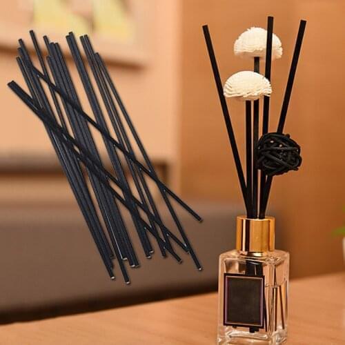 10pcs Black Fiber Sticks Replacement Diffuser Volatile Rod for Home Fragrance Aromatherapy Diffuser Home Decoration Multi Sizes