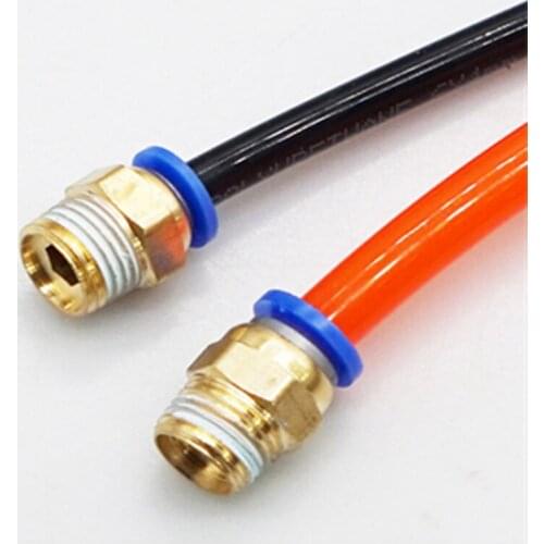 10Pcs PC4-M5 PC4-01 PC6-01 Pneumatic Quikly Connectors Male straight one-touch Pneumatic fittings Male Thread Connector