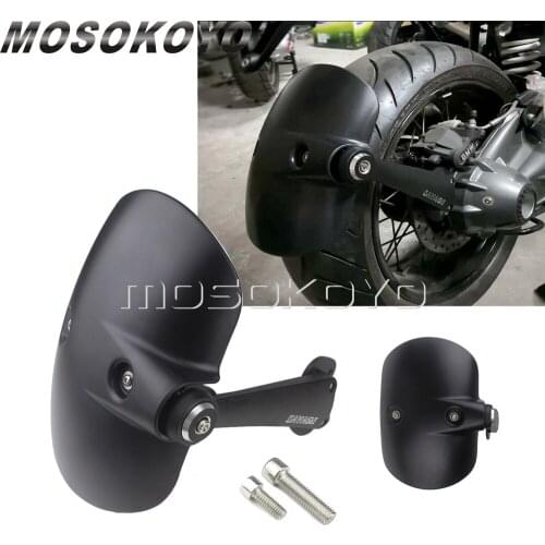 1x Motorcycle Matte Black Rear Fender Wheel Hugger Mudguard w/ Bracket Kit for BMW R Nine T R9T 2014-2015 2016 2017 2018