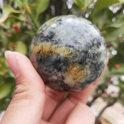 4.5 cm Crystal ball Natural gray quartz crystal sphere Healing