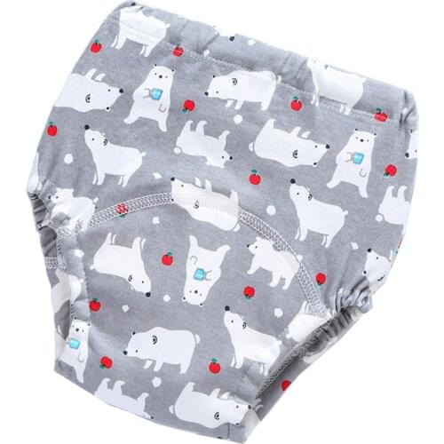 4 Layer Waterproof Reusable Baby Cotton Training Pants Infant Shorts Underwear Cloth Diaper Nappies Child Panties Nappy Changing