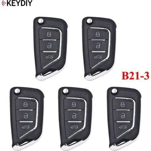 5 PCS, 3 Buttons Universal KEYDIY B21-3 Remote Control Key B-Series for KD-X2 KD900 MINIKD,URG200 Key Machine