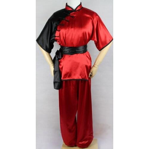 6color unisex nanquan short sleeve uniforms changquan clothing wushu suits martial arts kung fu performance costume