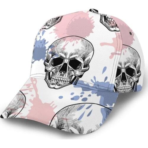 CINESSD Skulls And Blots Outdoor Sport Caps Baseball Hat Men Women Visor Cap Baseball Cap Street Hip Hop Caps