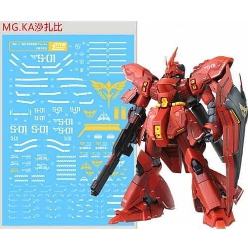 D.L high quality Decal water paste For Bandai MG 1/100 MSN-04 SAZABI Gundam KA Ver. DL019