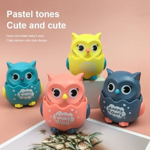Press Mechanical Sliding Toy Type Owl Classic Wind Up Toys Inertial Car Matching For Childrens Return Inertial Toys Kids Gifts