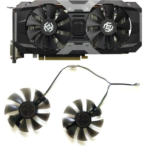 DIY 85MM Cooling Fan GeForce GTX 1050Ti-4GD5 X-Gaming GPU FAN For ZOTAC GeForce GTX 1050Ti-4GD5 4PIN GA91S2H GTX760 2GD5 HB Fan