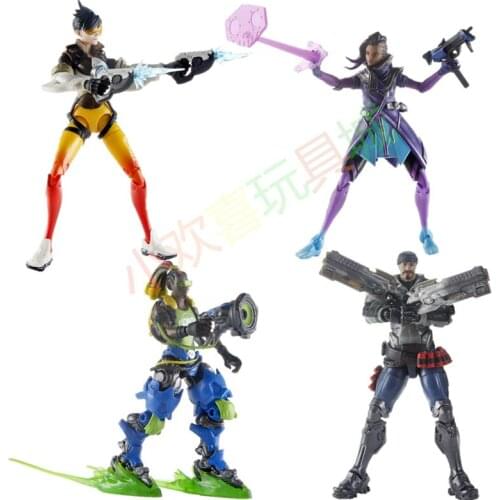 Hasbro Overwatch OW Ultimates Core Figure AST Tracer Lucio Action Figure Toy 6Inch Movable OW Game Figures Model Collection Gift