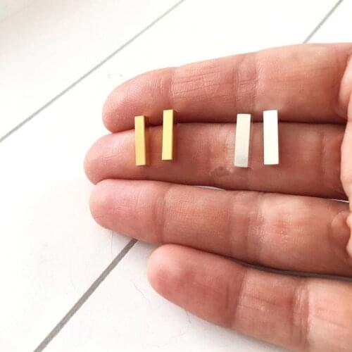 Dainty Tiny Bar Earings Fashion Jewelry Womens Cute Stud Earring Christmas Gifts boucle d'oreille 2019 Minimalist Accessories