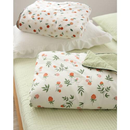 Summer Quilt Cotton Washable Summer Thin Small Quilt All Cotton Double Airable Cover Summer Blanket
