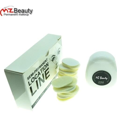 MZ Beauty Microblading marking pre-inked mapping thread tattoo accessories Semi-permanent location line with wipe line head 20M