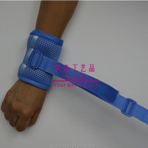 Wrist ankle cuffs restraint with adjustable straps for patient limb holding and immobilization,health care hand restraint belt