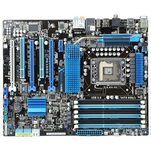 Motherboard For ASUS P6X58D-E USB3 SATA3 LGA1366 X58 X5570 X5650 X58 ATX DDR3