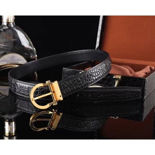 100% real genuine crocodile belly skin men belt top luxury quality crocodile skin fashion men dress belts black brown color matt