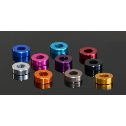 20Pcs M3 Color Aluminum Alloy Flat Washer Washers Gap Adjustment Thick Decorative Gasket