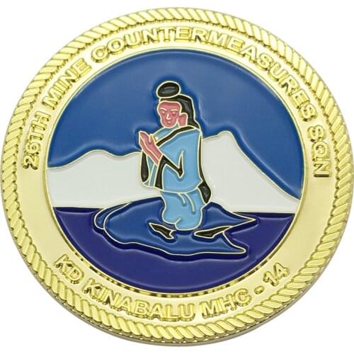 Polished Mirror Mint Iron Challenge Coins for Royal Navy