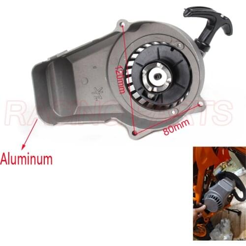 Pull Starter Aluminum for 2 stroke 47cc 49cc air cooled mini pocket bike ATV Quad Mini dirt bike