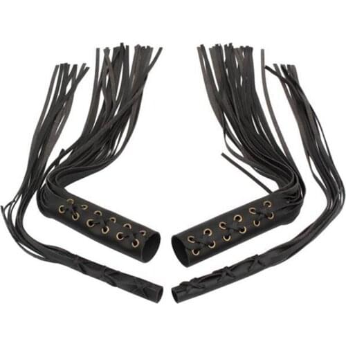 Universal Motorcycle Fringe Grips Cover Handlebar Hand Grips Tassel Cuffs Brake Lever Cover for Cruiser