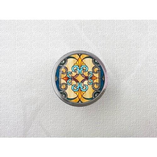 Vintage Church Flower Drawer Knobs Vintage Style DIY Knobs Modern Furniture Door handle Cabinet Handles furniture Hardware