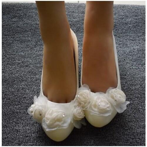 Womens banquet shoes graduation wedding shoes handmade sweet ladies girl ceremoney dancing proms dress princess shoes