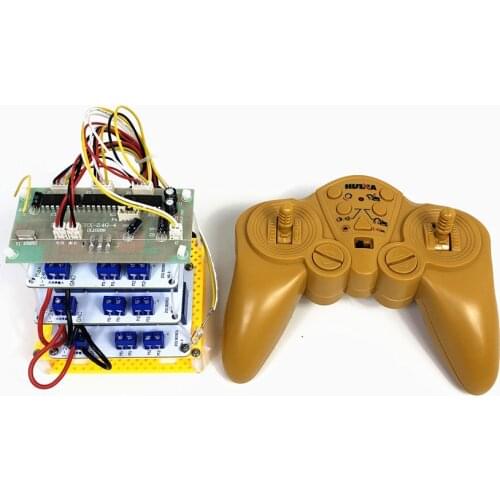 2.4G 12 channel high power 12V tank grab excavator robot remote control & receiver board Features: * 12 channels of high pow