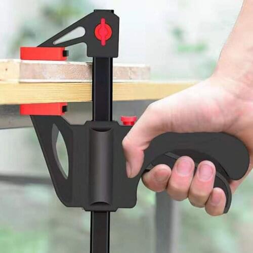 5pcs/set 4/6 Inches F-shaped Fixed Clip Spring Carpentry Handle Fast Clamp