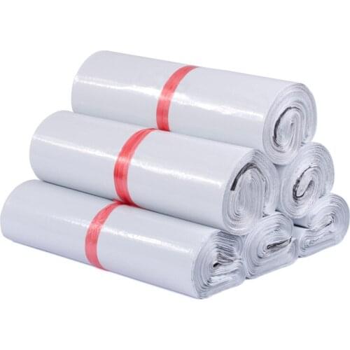 50Pcs/Lot White Courier Bags Multiple Frosted Self-Seal Adhesive Storage Bag Waterproof Thick Envelope Mailer Postal 32cm*43cm