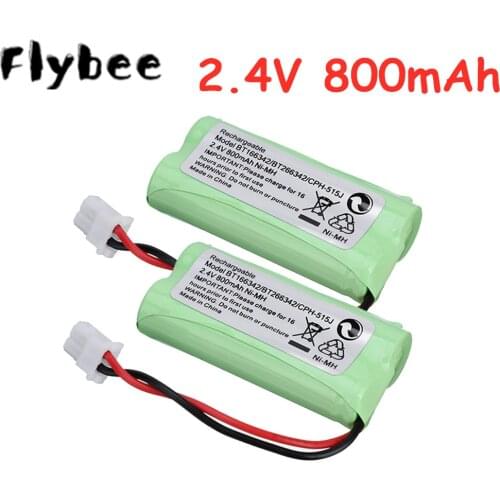2.4V 800mah Wireless Home Phone Battery Pack for AT&T BT166342 BT266342 TL32100 TL90070 Replacement Ni-MH Battery