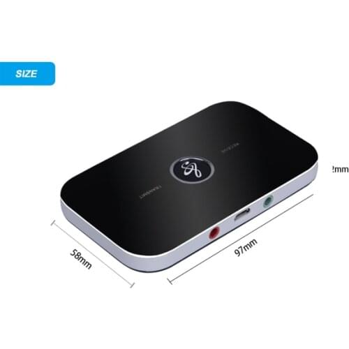 B6 2 in 1 Wireless Bluetooth-compatible Receiver Transmitter 4.1 Audio Adapter For PC Smartphone Receiver Transmitter Aux