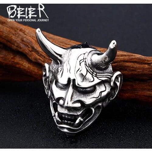Beier 316L Stainless Steel Vintage Devil Pendant Hell Devil Necklace Pendant Mens Fashion Jewelry gift LLBP8-382P
