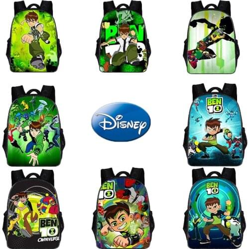 Ben Tennyson Bag Childrens School Bags Bens 10 Omnitrix Cartoon Print Cute Anime Backpack Kindergarten Baga Kids Toys Children