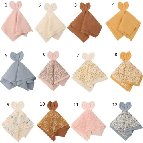 Baby Cartoon Bunny Soothe Appease Towel Appease Doll For Newborn Soft Comforting Towel Sleeping Toy Saliva Towel Gift