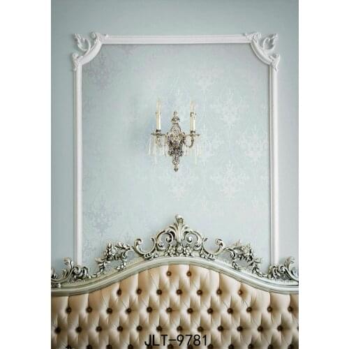 Retro Tufted Headboard Photography Backgrounds Pure White Wallpaper Backdrops Vinyl Photographic Backgrounds for Photo Studio