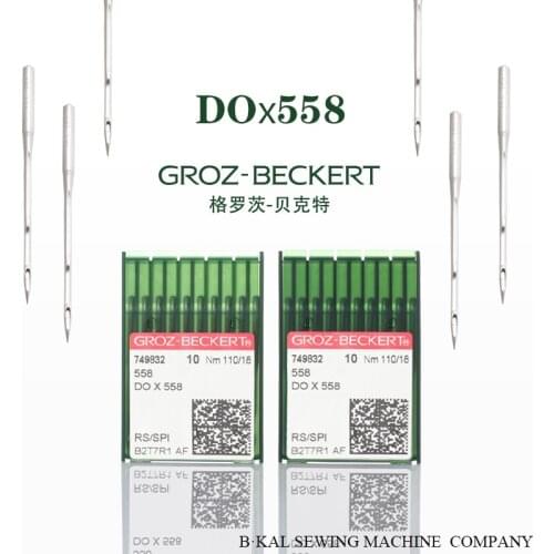 100PCS GROZ BECKERT DOX558 Round head keyhole machine needle