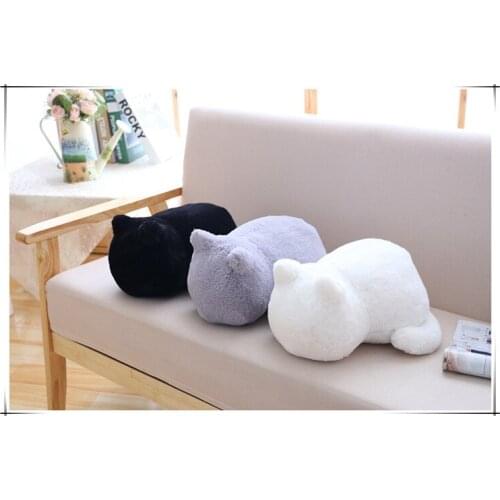 Cat doll plush toy girls heart lovely lie prone cat doll pillow