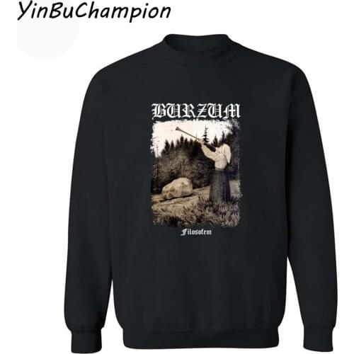 Men Hoodies Burzum Filosofem Cover Sweatshirt Mens Sudadera Hombre Mantle Outdoor Tracksuit Pullover XS-2XL