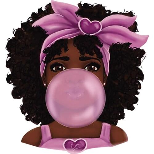 Bubbles Girl Patches For Clothes Garment Washable Parches Heat Print On T-Shirt Dresses Sweater Diy Patch Iron On Clothes